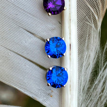Load image into Gallery viewer, Blue Spinel and Silver Studs