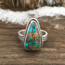 Load image into Gallery viewer, Turquoise Triangle Ring