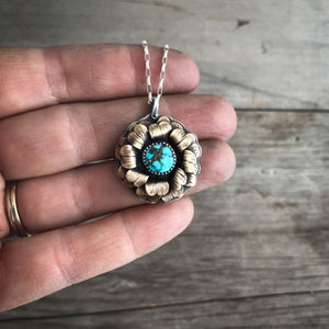 Golden Turquoise Bloom Necklace