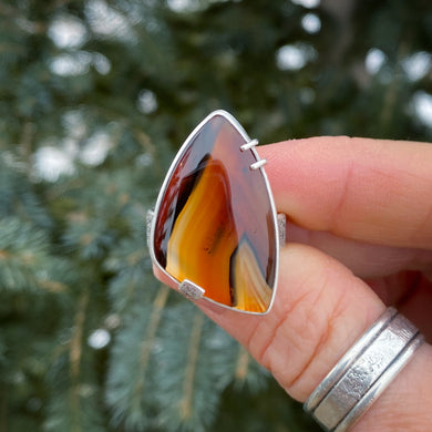 Sunset Agate Ring