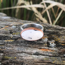 Load image into Gallery viewer, White Buffalo &amp; Copper Ring