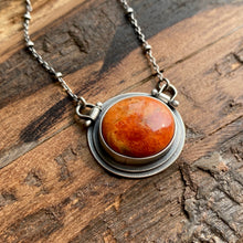 Load image into Gallery viewer, Orange Coral Necklace