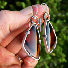 Load image into Gallery viewer, Sunset Agate Earrings