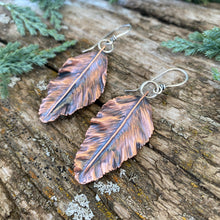 Load image into Gallery viewer, Copper Leaf Earrings