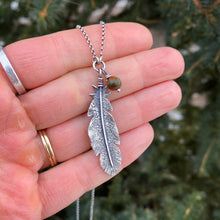Load image into Gallery viewer, Frosted Feather Necklace